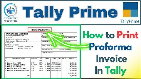 Proforma Invoice | Tally Prime में Proforma Invoice को कैसे बनाते हैं | #tally #tallyprime