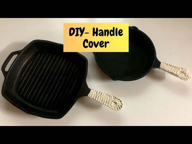 Cast Iron Skillet Handle Cover DIY - A Beautiful Mess