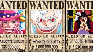 Top 25 NEW HIGHEST BOUNTIES in One Piece after Wano Arc