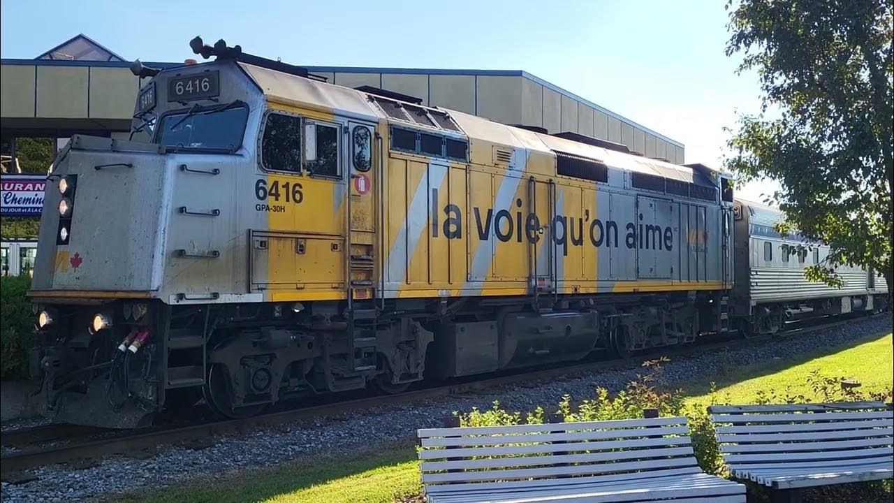 Via Rail Jonquiere QC aug 16th 2022 railfanning YouTube