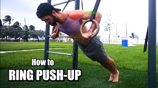 Build a POWERFUL Chest with Gymnastic Rings | How to Ring Push-Up