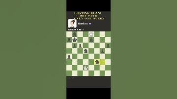 Beating Elani Bot with only one Queen