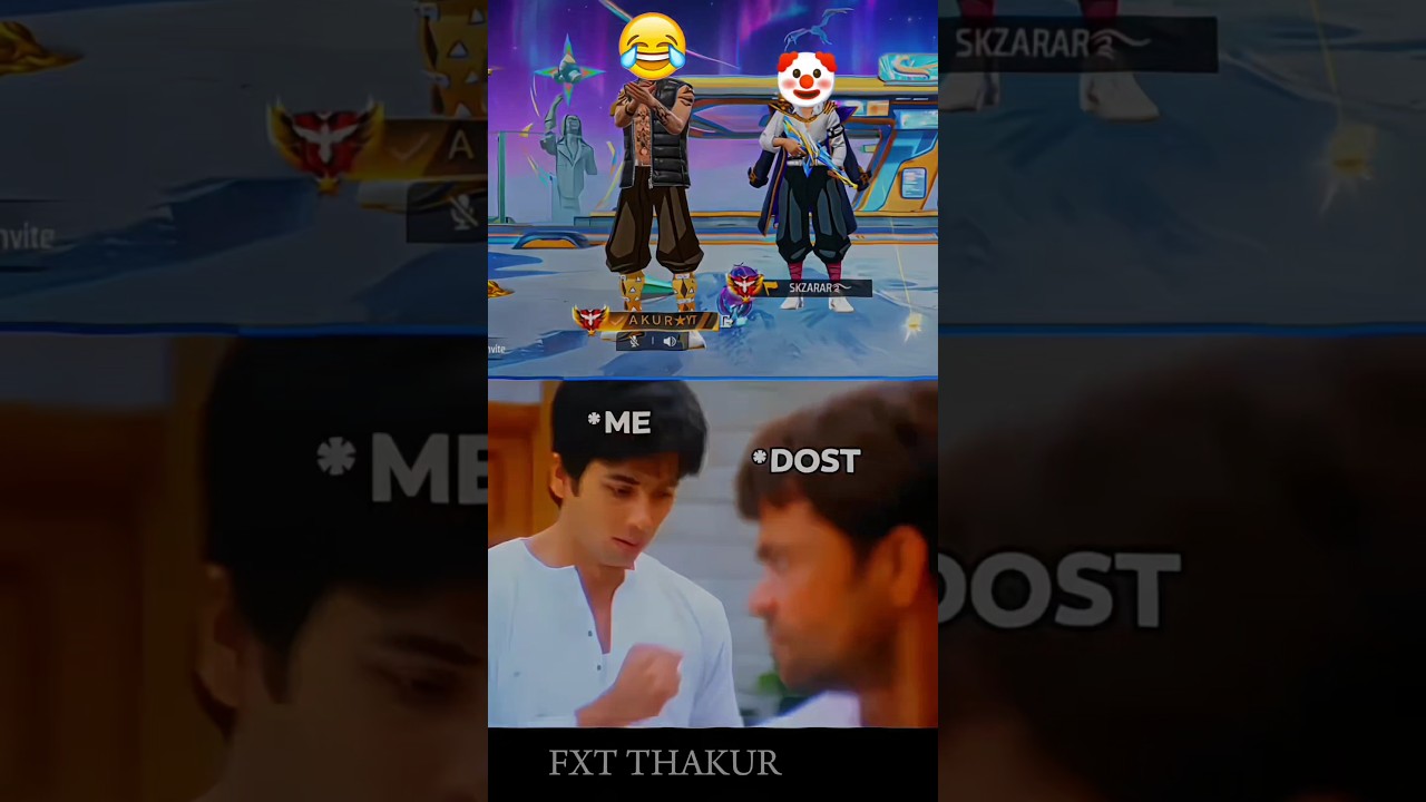 ME AND MY FRIEND || Free fire funny 😂 short