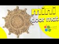 Mini door-mat using Jute Rope | Home craft diy