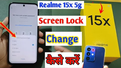 Realme 15x me screen lock change kaise kare | how to change lock Realme 15x 5g