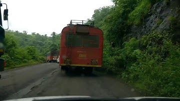 Chasing MSRTC buses on Mumbai Goa Highway during Monsoon | Konkan in Monsoon