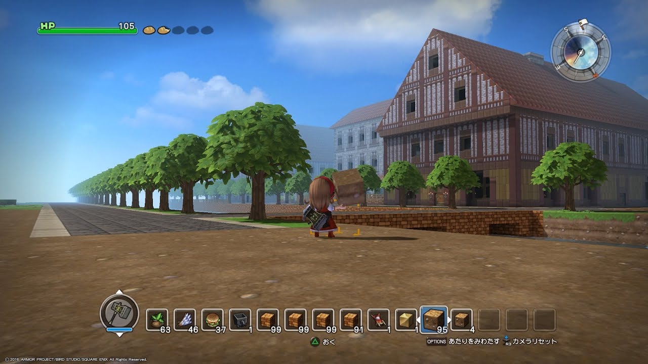 ドラクエビルダーズ 木組みの家と石畳の街建築ライブ 13 Youtube