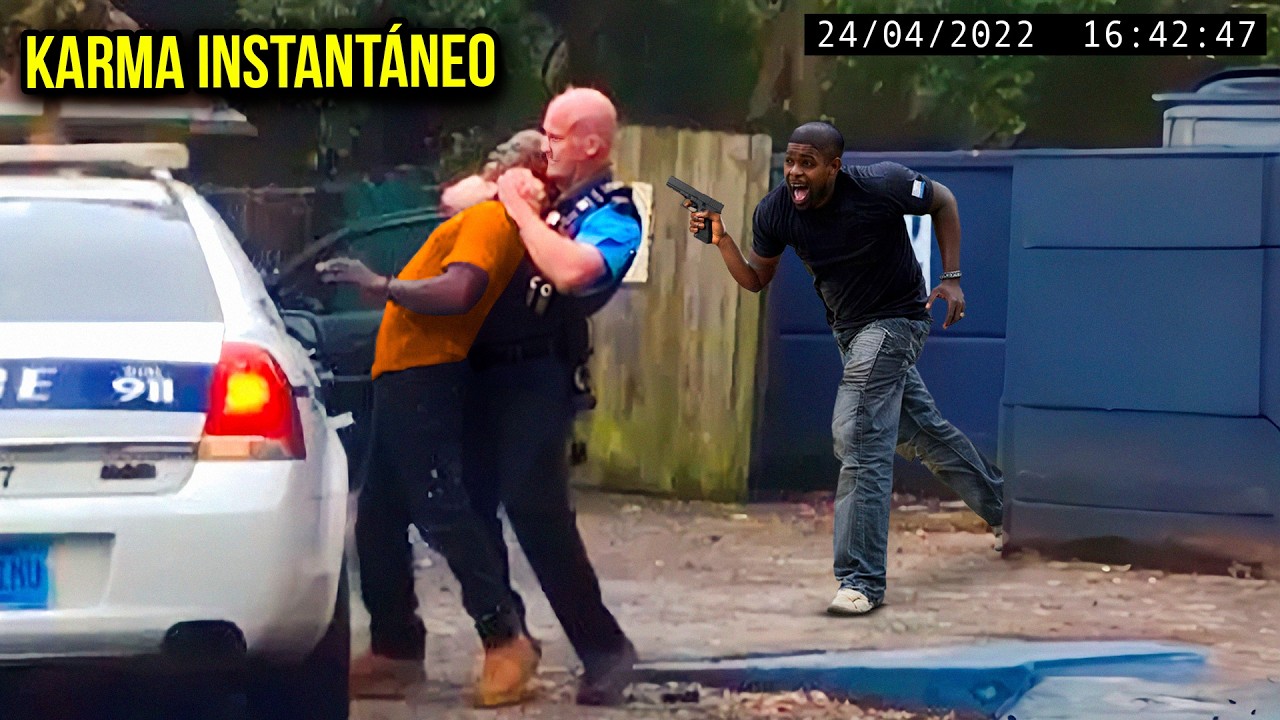 Policías Idiotas Que Recibieron Karma INSTANTÁNEO