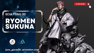 Zbrush 3D Sculpting Ryomen Sukuna