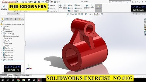 Solidworks tutorial No #107. solid work exercise for beginner