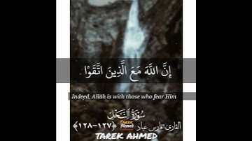 حالات واتس قرانيه للقارئ الشيخ فارس عباد سوره النحل قران كريم تلاوه خاشعه( اصبر وما صبرك الا بالله)