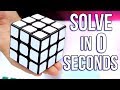 HOW TO SOLVE IT IN 0 SECONDS | Rubik's Cube Trick