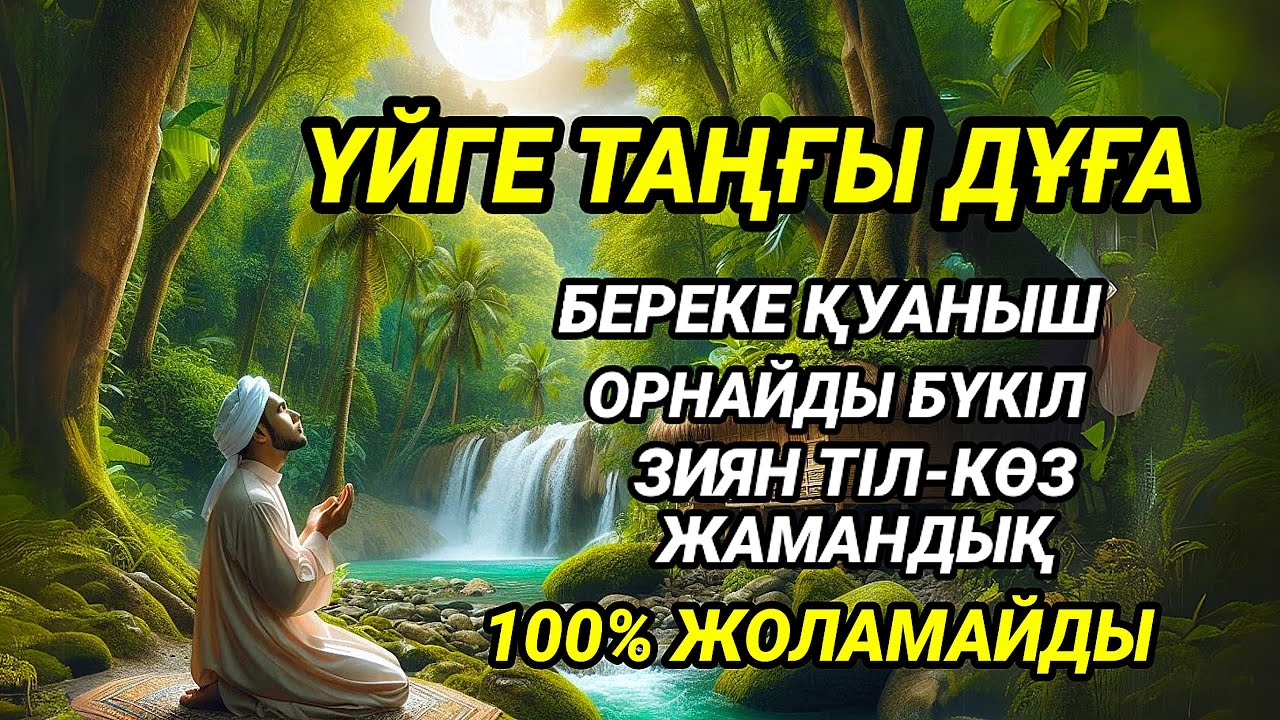 💫🤲Үйге қосып қойыңыз! Береке қуаныш орнайды, тіл-көз бәле-жала зиян еш жамандық жоламайды💫
