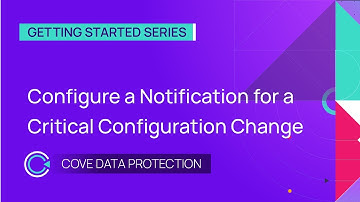 Configure a Notification for a Critical Configuration Change