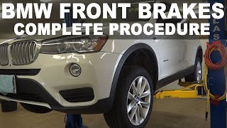 How I Replaced the Front Brakes On My 2015 BMW X3!  ECS Tuning Brake Kit!