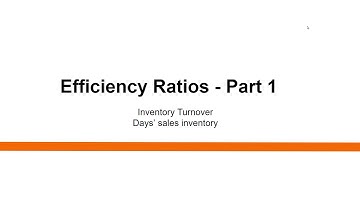 Efficiency Ratios _ Part 1