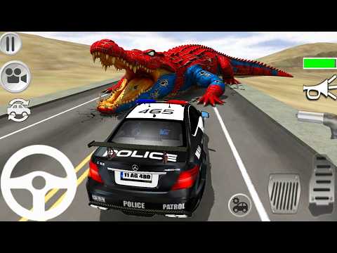 Juegos de Carros - Mercedes C63 AMG Police Car Driving #12 🚔 Bandidos vs Policía