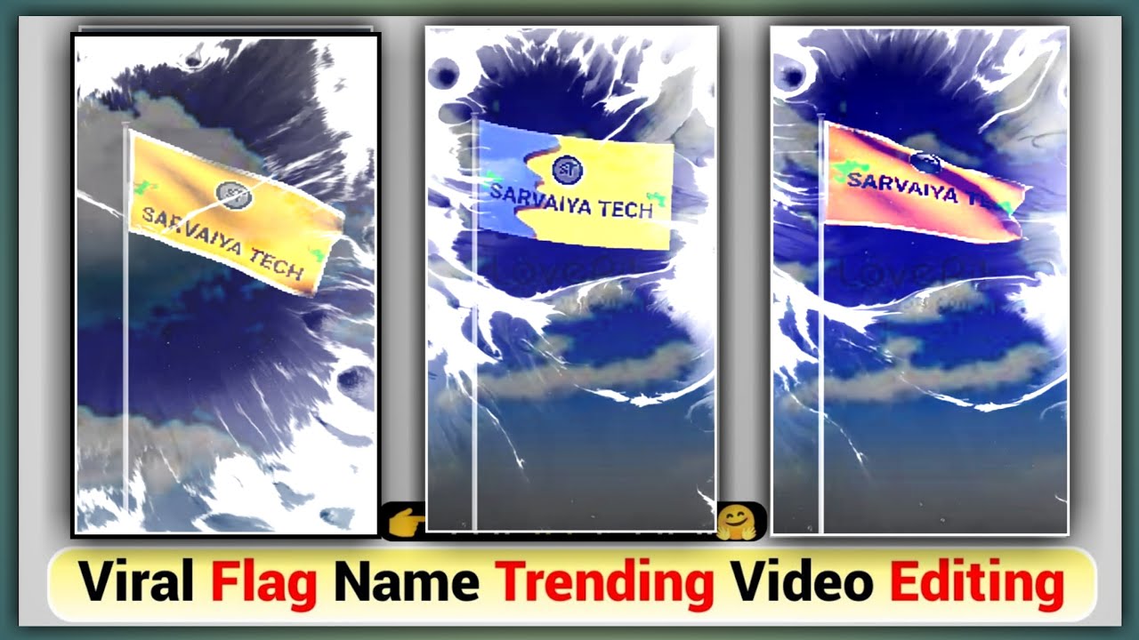 220 ! Flag Name Video Editing | Instagram Viral Flag Name Video Kaise Banaye