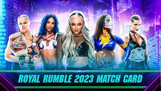 WWE 2K23 - Universe Mode - PPV - Royal Rumble - Official Match Cards