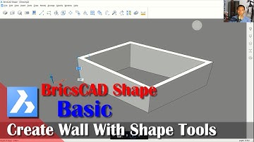 BricsCAD Shape Wall With Shape Tools Tutorial