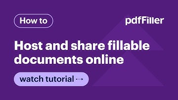 How to Host and Share Fillable Documents Online