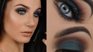 Dark Teal Smokey Eye Tutorial | Beautifoles