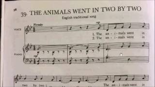 HKSMF 69th Vocal 2017 Class 22 The Animals Went in Two by Two Sheet Music 校際音樂節