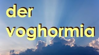 Video thumbnail of "Der Voghormia"