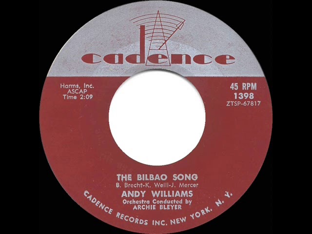 Guarda 1961 HITS ARCHIVE: The Bilbao Song - Andy Williams su YouTube Guarda 1961 HITS ARCHIVE: The Bilbao Song - Andy Williams su YouTube