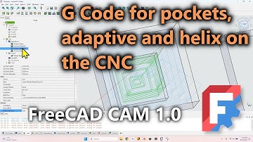 CNC Pockets – Cut Holes & Cavities in FreeCAD 1.0 CAM | Pocket, Helix & Adaptive Toolpaths Tutorial