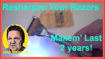 How to Sharpen Disposable Razors - Extend the life of your blade -easy & fast