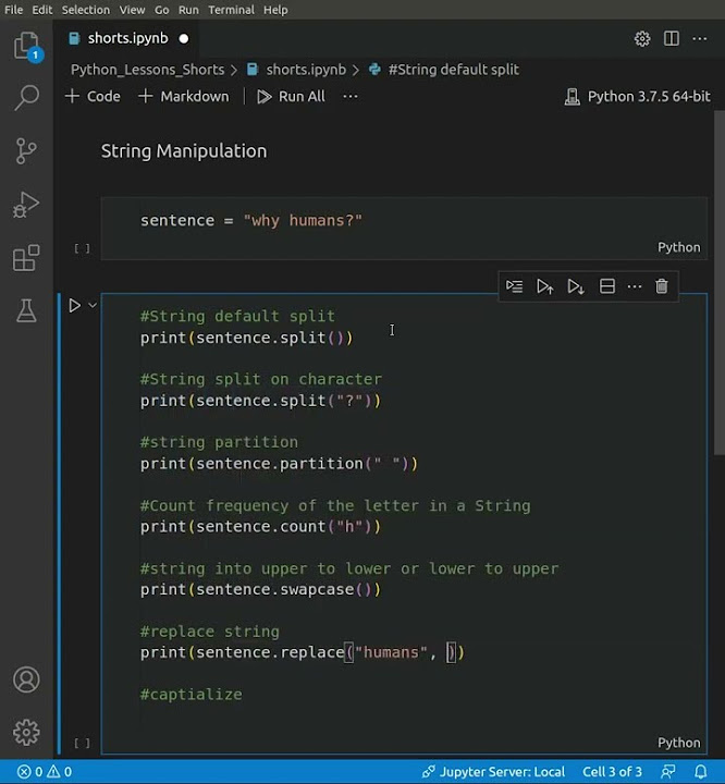 How to manipulate string in Python? #shorts - YouTube