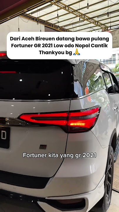 Semoga berkah toyota fortuner GR nya bg 😊🙏