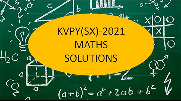 KVPY SX 2021 PAPER SOLUTION | KVPY MATHS PAPER | QUESTION-12 | @mathsbyavssir5114