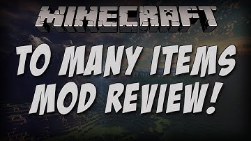 Minecraft: Too Many Items Mod Review (1.11.2)