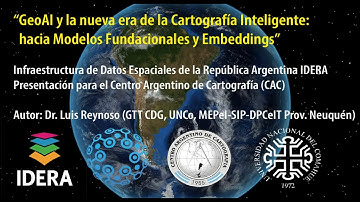 GeoAI y la nueva era de la Cartografía Inteligente: hacia Modelos Fundacionlales y Embeddings