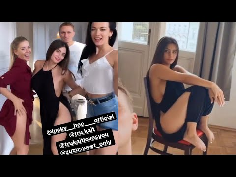 Sexy Tru kait having fun with Co-stars 🤫😘😍