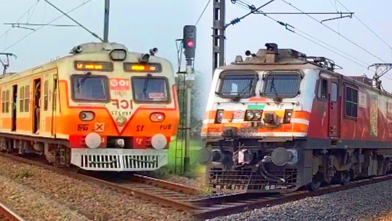 High Speed DOUBLE POWER Locomotive Intercity Express & Tista Torsa+vajra Emu local Train's।। (IR)