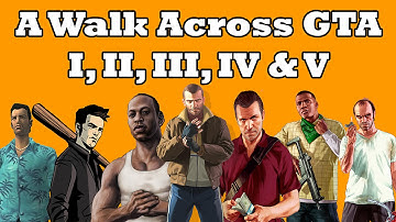 A Walk Across GTA I, II, III, IV & V Timelapse