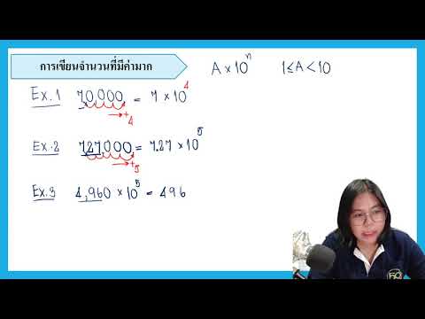 คณิตศาสตร์ ม2 เรื่อง สัญกรณ์วิทยาศาสตร์