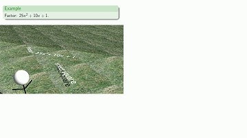 Factoring the square of a binomial