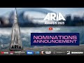 Nominations Announcement 2023 ARIA Awards in partnership with YouTube