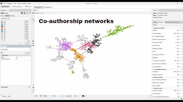 How to use Gephi to analyze co-authorship networks? Community detection, centralities, visualization