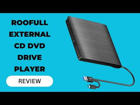 ROOFULL External CD DVD Drive Player, USB 3.0 USB-C CD DVD +/-RW Disk Drive Burner Review