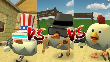 Chicken gun Noob vs pro vs hacker comparison🏆