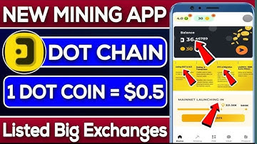 Dotchain mining app, new mining app 2024, crypto currency #newmining #cryptomining #Dotchain