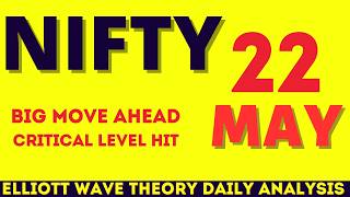 Nifty Analysis 22 MAY | Elliott Wave Theory | THURSday Market Look