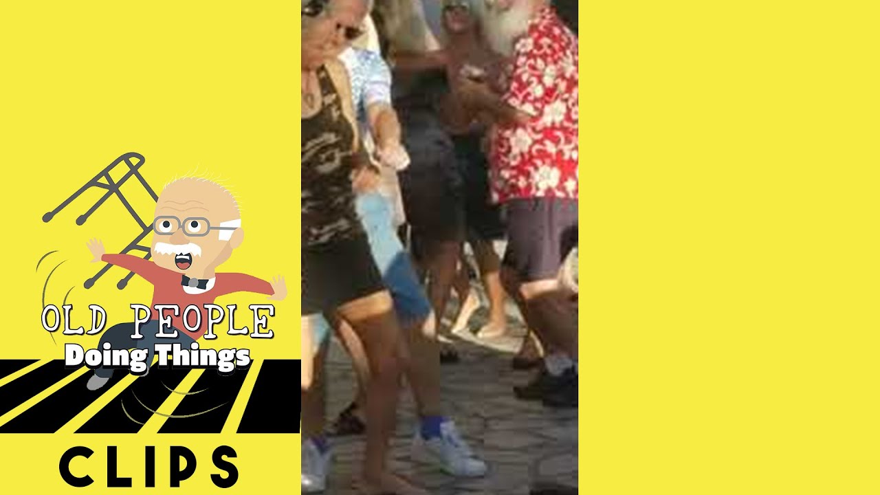 Funny Couple Dances On A Dancefloor | Old People Doing Things Clips