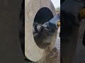 Testing Pipe Cleaning with a Hydrodynamic Power Blast #plumbing #cleaning #hydrodynamics