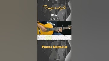 Thumbnail of Blue - yung kai - Fingerstyle Guitar Tutorial + TAB & Lyrics  #fingerstyle